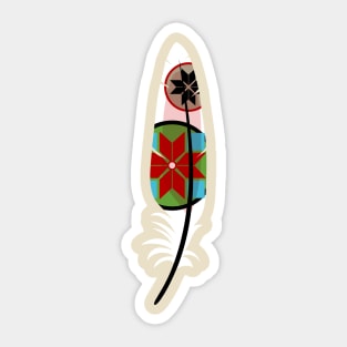 Ethnic Feather Sticker